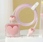 3D Heart Design Case for Apple Charger